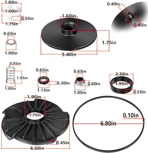 023705 Lawn Sprinkler Irrigation Pump Repair Kit Systems Repair Kit for Lawn Sprinkler Irrigation 2 HP Pump - Image 7
