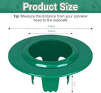RAWILL 12 Pack Sprinkler Head Protector, Lawn Sprinkler Guard - Green - Image 2
