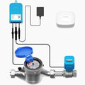 NSF Certified Pulse Meter + Shutoff Valve Kit, 1-1/2", FlowSmart Controller YS5006 Reads Meter Pulses, Real-Time Usage & Leak Detection, Auto Shutoff (D2D Offline), LoRa Long Range, Hub Included by YoLink