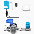 NSF Certified Pulse Meter + Shutoff Valve Kit, 1-1/2", FlowSmart Controller YS5006 Reads Meter Pulses, Real-Time Usage & Leak Detection, Auto Shutoff (D2D Offline), LoRa Long Range, Hub Included by YoLink