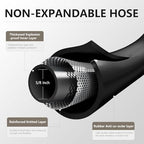 Garden Hose 5/8"x 150ft Brass Rubber Heavy Duty Water Hose 600 PSI Black - Image 3