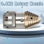 Anrain 3/8 Sewer Jetter Nozzle for 40 L/min Pressure Washer, 360 Degree 3/8 NPT Sewer Jetter Rotating Nozzle, Stainless Steel, for Vehicle Cleaning, Industrial Equipment Cleaning, 2-Year US Warranty - Image 6
