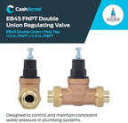 Cash Acme EB45 Pressure Regulating Valve, Double Union, 1/2 Inch NPT Female, Poly Top, 60 PSI, PVA08P-DUTH-60 - Image 2