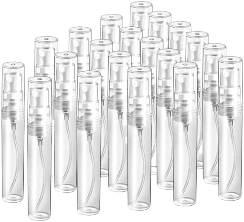 40Pcs Mini Perfume Sample Bottles Glass Small Spray Fine Mist Travel Refillable by Unknown