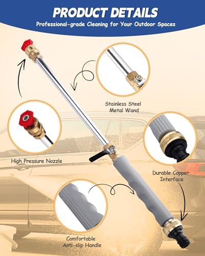 2026 Upgraded Jet Nozzle Power Washer for Garden Hose - Image 2