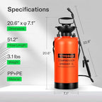 VIVOSUN 1.85-Gallon Pump Pressure Sprayer - Image 2