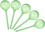 MECCANIXITY Self-Watering Bulb 80mm Dia. Plastic Automatic Watering Globe Ball Irrigation Device for Potted Plants, Green 5Pcs by MECCANIXITY