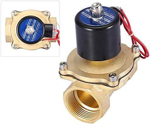 DN32 AC 220V 1-1/4" IP65 2 Position 2 Way Brass Solenoid Valve Normally Closed Electric Valve - Image 2