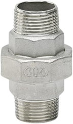 304 Stainless Steel Hose Connector Union Pipe Fitting Adapter for Garden Water Tube, 1pc(DN15 0.5Inch) - Image 2