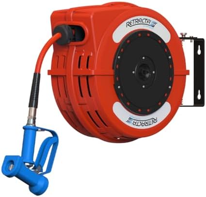 Macnaught C1 Retracta Heavy Duty 300 PSI Retractable Hose Reel For Hot/Cold Water Service - 1/2 inch x 40 ft High Temperature Hose rated to 176°F by MacnaughtUSA