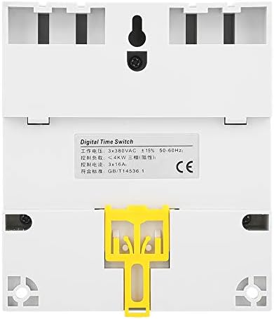 Jadeshay TM-613 380V 16A Digital Weekly Timer Switch, Programmable Three-Phase Control Relay for High Power Equipment - Image 5