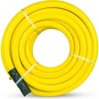 3/4 Inch x 100 Foot Premium Rubber Water Hose, Heavy-Duty Flexible Garden and Utility Hose, High-Visibility Yellow, 450 PSI Working Pressure, 360° Swivel Grip by Unknown