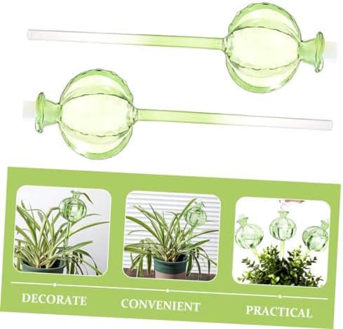Cactus Shape Glass Watering Globe 4pcs Automatic Hydration - Image 2