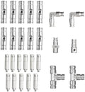 Patio Misters for Cooling Outdoor : 11pcs Misting Nozzles + 16pcs 1/4" Brass Slip Connectors, UNC 10/24 Misting Nozzles 0.012" Orifice, Outdoor Misting Cooling System for Garden, 1500psi by TLTOOLEGIN