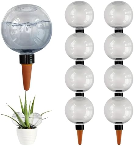 Plant Watering Globes, 9Pcs Self Watering Globes, 17.5oz Plastic Automatic Plant Waterer Insert Top Fill with Slow Release Control Plants Devices System - Image 5
