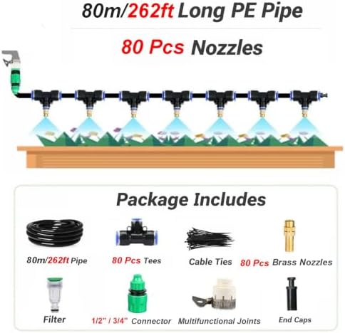 ZAQYCM 300 200 160 100 60 30 Ft Mister for Outside Patio Misting Cooling - Image 2