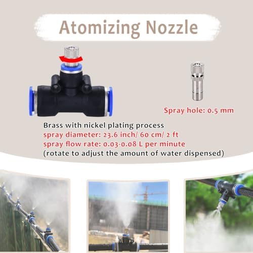Drip Irrigation System for Raised Garden Bed, Adjustable Mist Nozzles Outdoor Plant Irrigation System, Leak-Proof & Easy Installation - Image 4