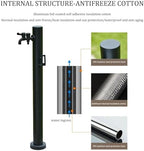 Stainless Steel Outdoor Garden Faucet Post Freestanding Hose Holder Stand with Vertical Water Column Fountain and Antifreeze Water Dispenser Weatherproof Outdoor Hose Stand for Gar - Image 5