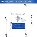 RESTMO Long Telescopic Watering Wand for Garden Hose, 36”-60” Garden Wand - Image 2