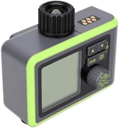 Haofy 2 Zone Sprinkler Timer with Rain Sensor, Brass Inlet - Image 4