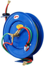 Geelife Welding Hose Reel Retractable 1/4 Inch x 50ft Twin Oxygen Acetylene Rubber Hoses Heavy Duty Industrial Single Arm - Image 3
