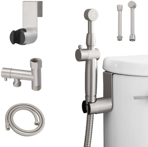 Handheld Bidet Sprayer Attachment for Toilet, Brass by Greenspring