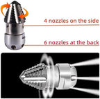 High Pressure Rotary Cleaning Nozzle, 40-70L/Min Flow Rate for Sewer & Pipe Dredging(40L/min 150kg) - Image 4