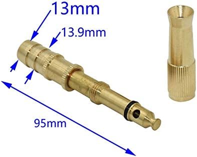 Garden Lawn Sprinkler Irrigation System Adjustable Garden Watering Sprinkler Brass Car Wash Water Gun Nozzle Car Wash and Watering for 1/2" Hose 15 Pcs - Image 4