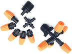 Gardening Irrigation Dripper 10 Pcs 5-Head Micro Irrigation System Fog Mist Cooling Nozzle Garden Greenhouse Adjustable Closable with 1/2 ' Connector - Image 4