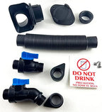 Rain Barrel Kit EarthMinded 2x3 Downspouts by Aquabarrel