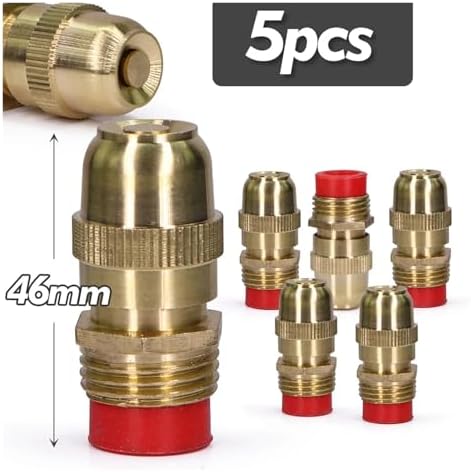 1/2 20mm Brass Sprinkler Nozzle Adjustable Flow Irrigation Sprayer Misting Watering Build-in Filter(1/2 inch 5pcs) - Image 2