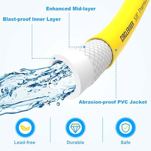 RV Drinking Water Hose 100FT, 5/8" Fresh Water Hose - Image 4