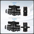 3/8 Push to Connect Ball Valve Union Air Flow Control Valve Quick Connect Tube Fittings Pneumatic Valve Air Hose Fittings 15pack - Image 4