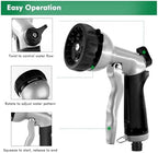 Pressure Metal Water Nozzle Sprayer With 7 Spray Patterns Heavy Duty Garden Water For Watering Plants Washing Cars&Pets Nozzles - Image 5