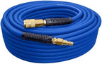 Estwing E1450PVCR 1/4" x 50' PVC / Rubber Hybrid Air Hose with Brass 1/4" NPT Industrial Fitting and Universal Quick Connect Coupler - Image 2