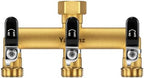 3-Way Garden Hose Splitter, Heavy-Duty Brass, 3/4" GHT, Black by Yayamz