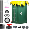 Collapsible Rain Barrel, 53/100 Gallon Portable Rain Water Collection Barrel, PVC Rainwater Collection System with Spigots and Overflow Kit, Water Barrel for Garden Water Catcher A100 by AMAMIA