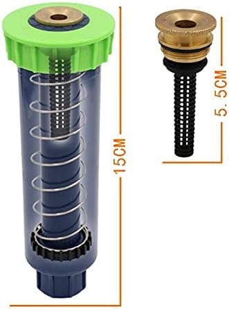Gardening Irrigation Dripper 90 180 360 Degree Beautification Pop-up Sprinkler Head 1/2 Inch Internal Thread Gear Drive Garden Water Irrigation Lawn Nozzle 15 Pieces (Color : Clear) - Image 5