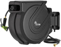 Retractable Garden Hose Reel 1/2 in x130 ft， Wall Mounted Hose Reel by Garden