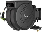 Retractable Garden Hose Reel 1/2 in x130 ft， Wall Mounted Hose Reel by Garden