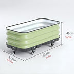 Patio Flower Plant Planter Box, Vegetables Planting Container, for Vegetable Planter Grops Garden Outdoor Patio(H41CM,42.5x85cm) - Image 2