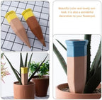 Uonlytech 6pcs Clay Self Watering Spikes Automatic Watering Device for Indoor and Patio Plants Stable and Decorative for Flowerpots Random Color - Image 3