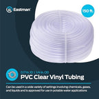 Eastman 0.17 Inch ID (1/4 Inch OD) PVC Clear Vinyl Tubing, 150 Foot Length, 98616 (Pack of 4) - Image 2