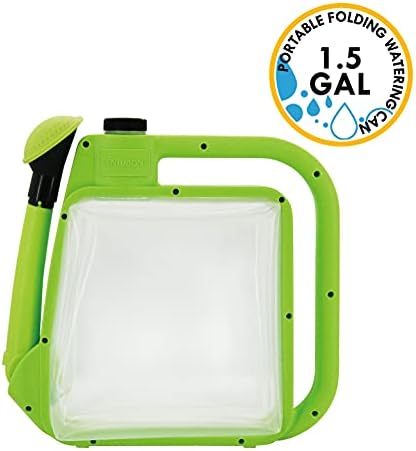 Centurion 1407 Foldable Clear Plastic Watering Can,1½ Gal with Rotating Nozzle, Long Stem Spout, Compact Ergonomic Design with Sprinkler & Pouring System Ideal for Indoor/Outdoor Lawn & Garden - Lime - Image 2
