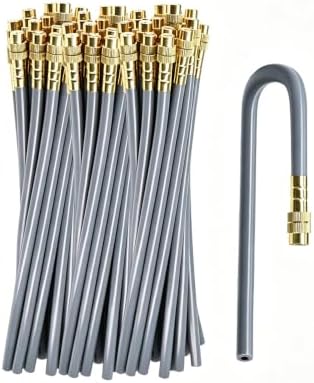 50PCS 1/4 Inch Bendable Mist Nozzle,Length- 11.8" Copper Garden Sprinkler by MUCIAKIE