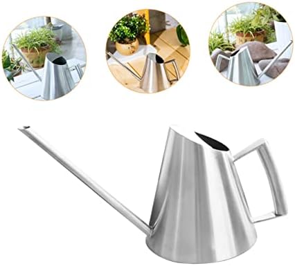 Vintage Stainless Steel Watering Can 900ml for Indoor Plants - Image 3
