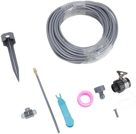 Garden Drip Irrigation Watering Kit, Automatic Garden 82FT 4/7 PVC Hose Drip Irrigation Sprinkler with Connectors for Greenhouse Flower Bed Lawn Patio Yard - Image 2