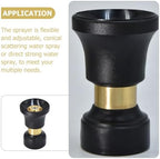 Fire Style Hose Nozzle Adjustable 40lmin Black Garden Sprayer - Image 3