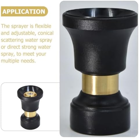 Fire Style Hose Nozzle Adjustable 40lmin Black Garden Sprayer - Image 3