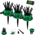 360° Coverage Precision Garden Irrigation Sprinkler Adjustable Garden Watering System with Flexible Spray Arms Rotating Yard Irrigation Tool Auto Roof Cooling Coverage System for Grass Roof(3pcs) by Unknown